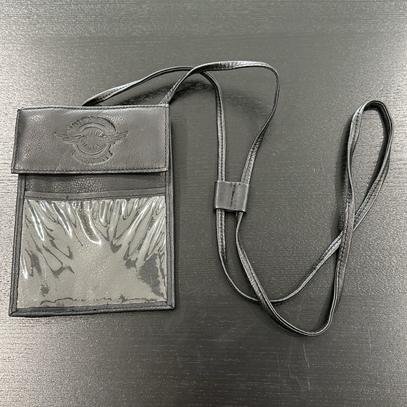 Harley-Davidson University Leather Bag with Clear ID Window